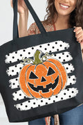 Spooky Pumpkin Pop Canvas Jumbo Tote